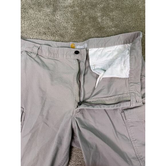 Carhartt Mens Relaxed Fit Cargo Shorts Beige Size 42 103542 232 C524 - Picture 4 of 13